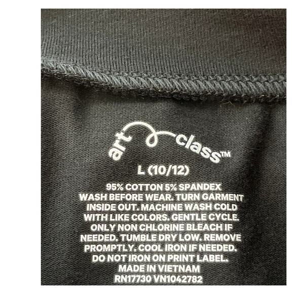 Art Class Girls L(10-12) Kids Black Build-in Bike Shorts New Summer Casual - Picture 3 of 6